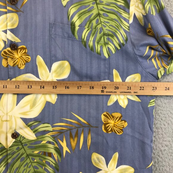 Tommy Bahama Floral Hibiscus Short Sleeve Shirt Mens Size Medium 100% silk - Picture 7 of 8